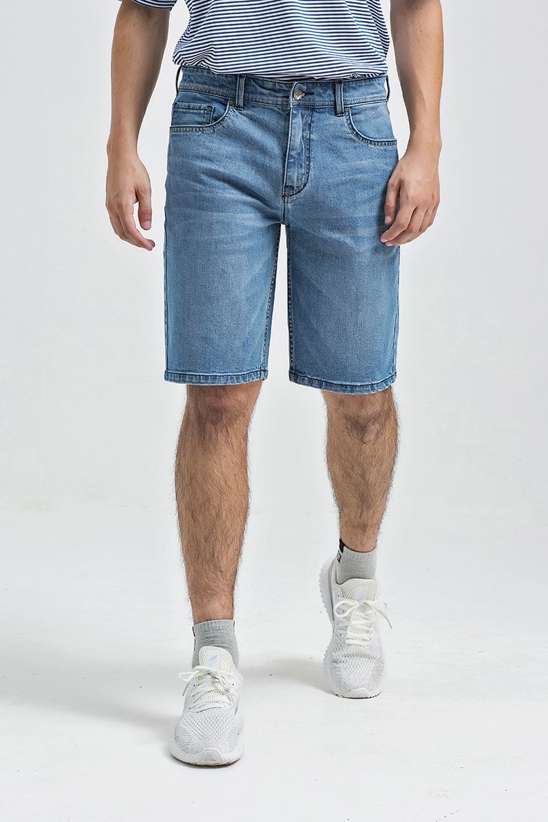 Quần shorts jean form vừa SP21SS21-JN