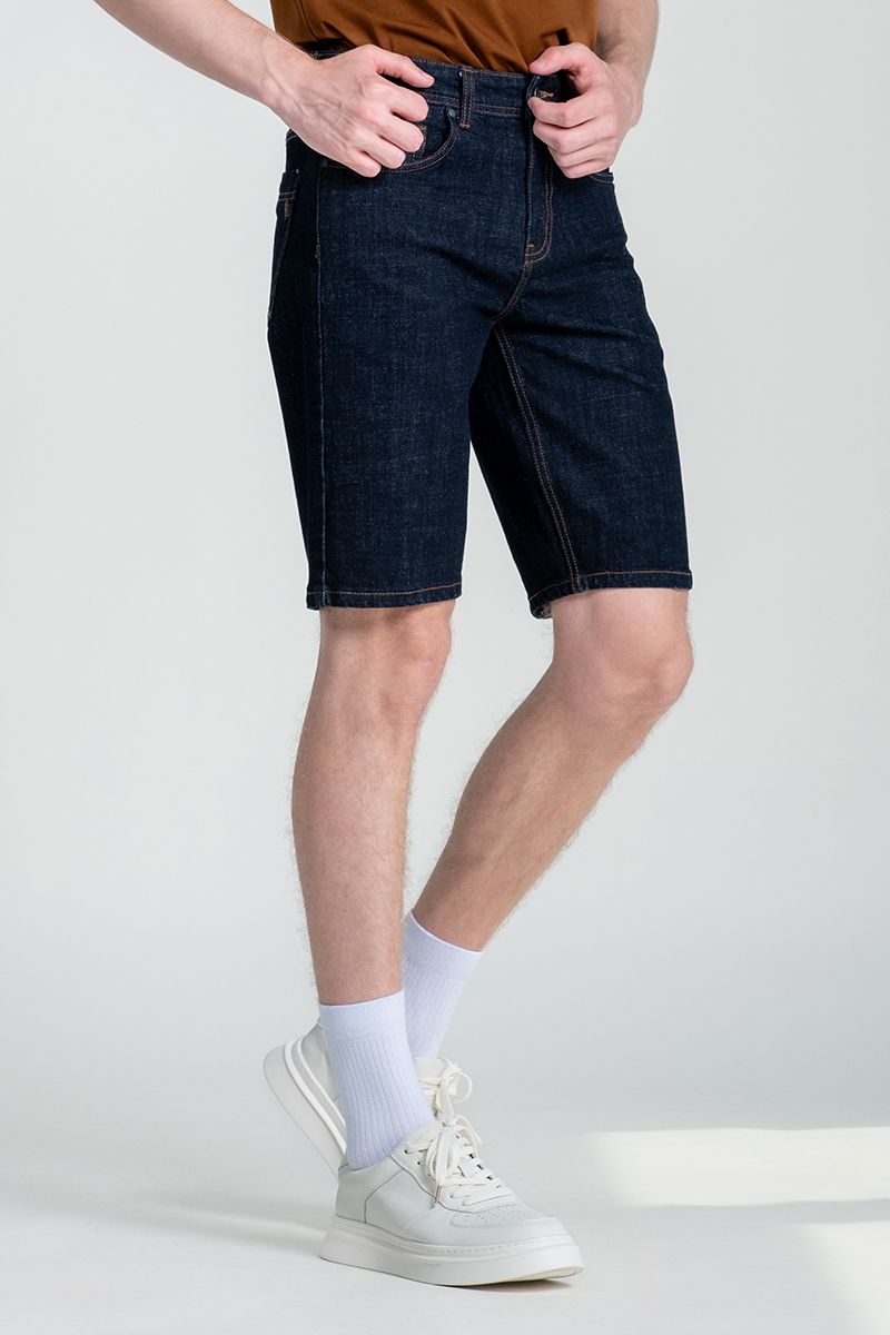 Quần Short Jeans Nam Form Vừa SP25SS04C-JN