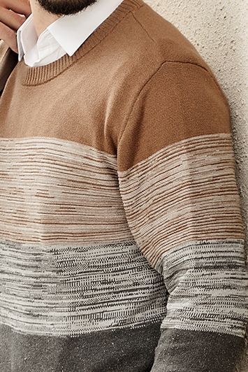 Áo len nam cổ tròn tay dài SW19FH12P-LA