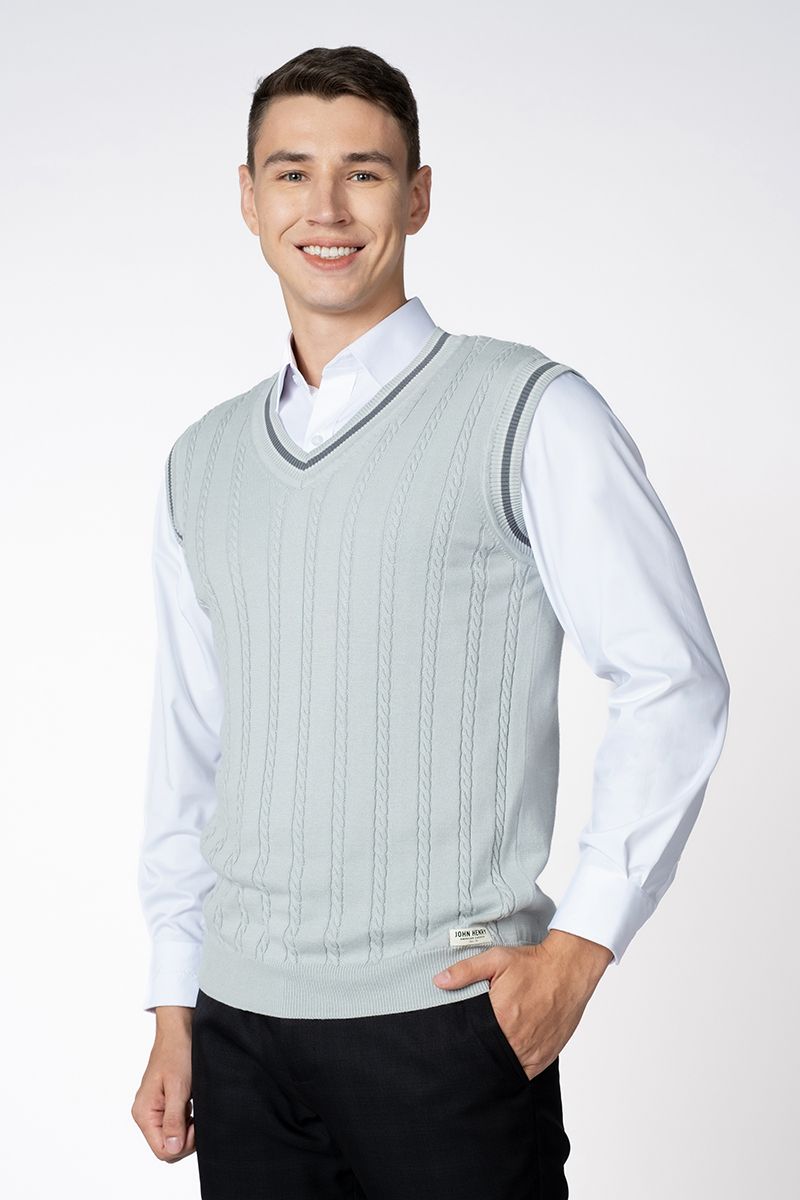Áo Len Nam Cổ Tim SW23FH01C-GL