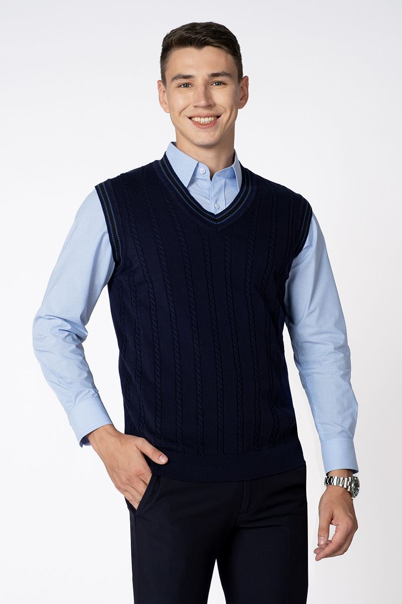 Áo Len Nam Cổ Tim SW23FH01C-GL