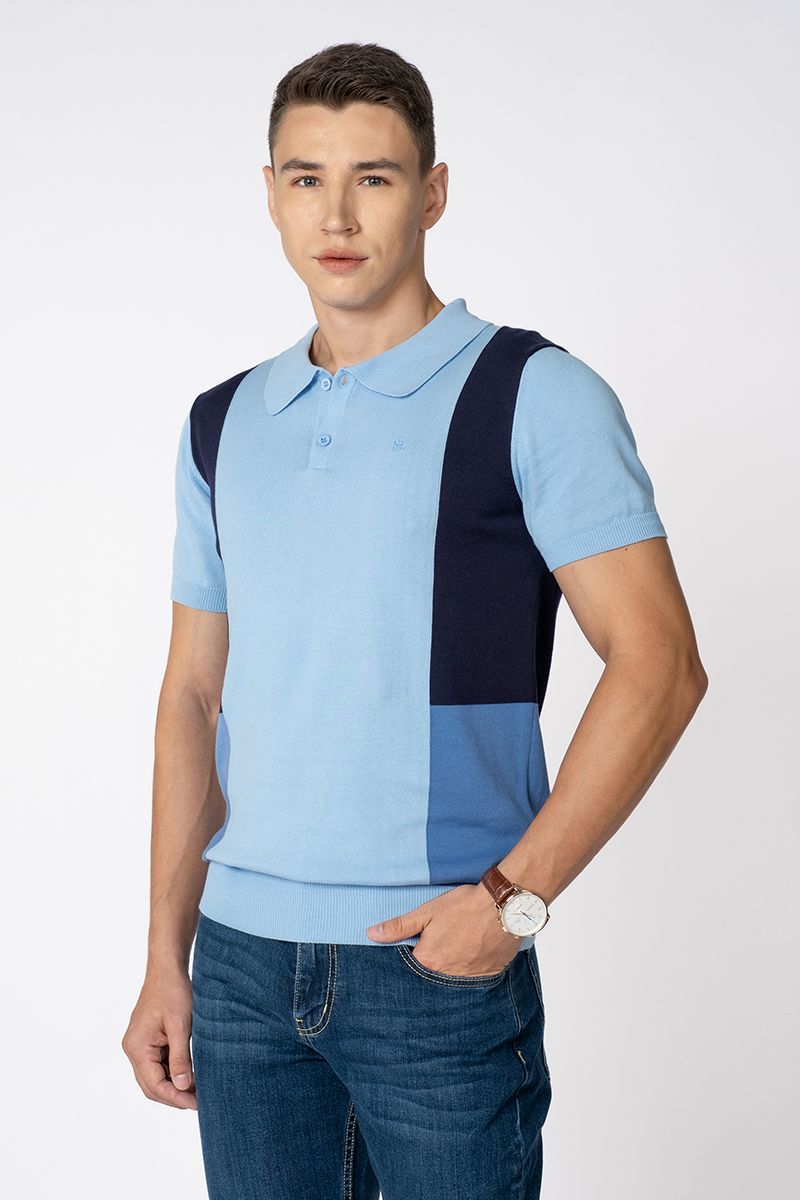 Áo Len Polo Cổ Bẻ Tay Ngắn SW23FH02T-SA
