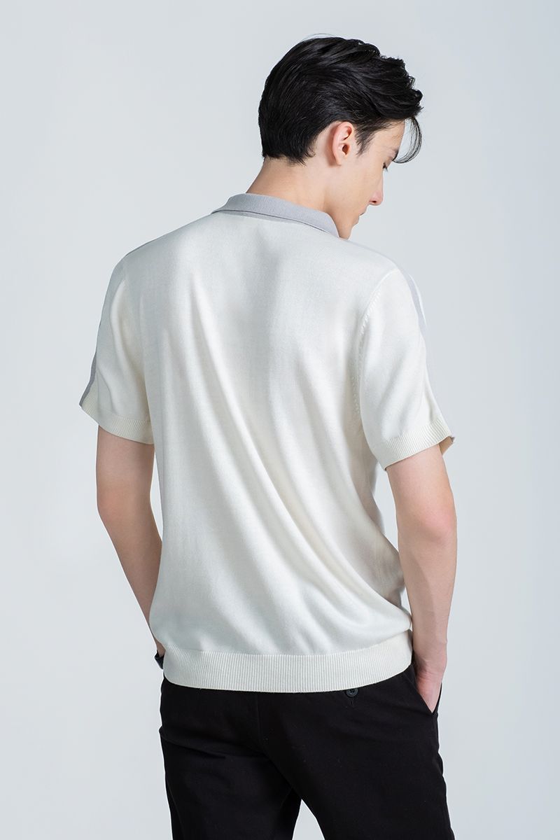 Áo Len Nam Tay Ngắn Form Vừa SW24FH02P-SA