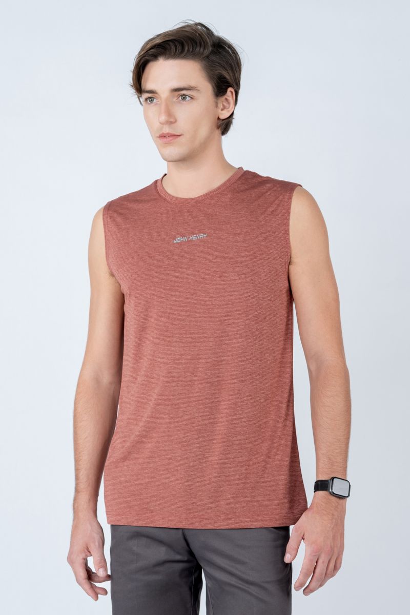 Áo Tanktop Nam Sát Nách Form Vừa TK23SS04C-RG