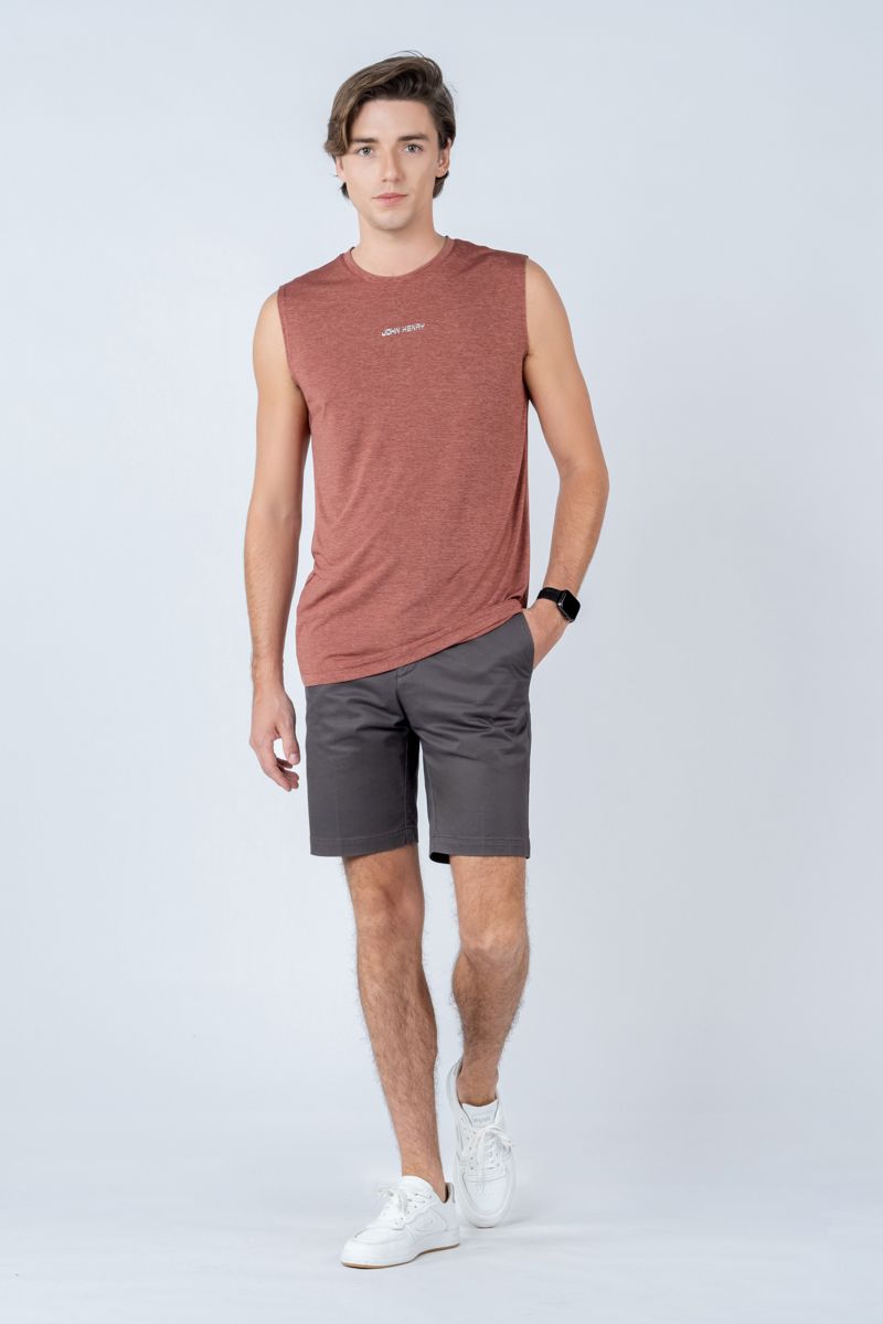 Áo Tanktop Nam Sát Nách Form Vừa TK23SS04C-RG