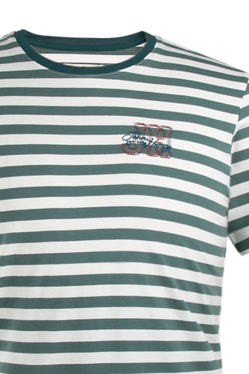 Áo thun cổ tròn sọc ngang TS20SS04T-SC