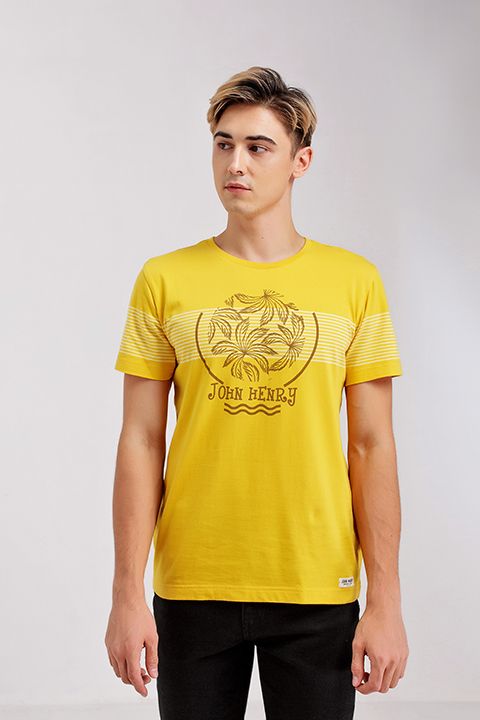 Áo thun cổ tròn tay ngắn họa tiết TS20SS07P-SC