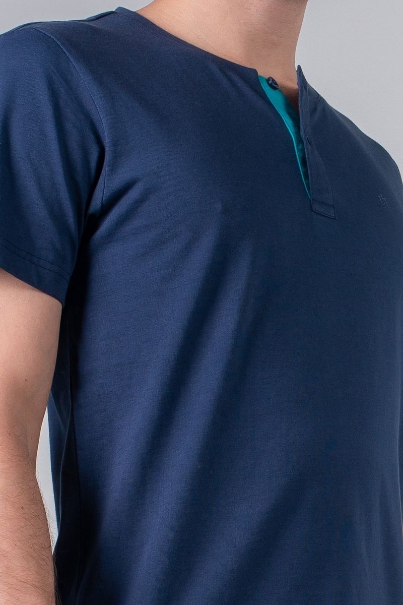 Áo thun cổ henley tay ngắn basic TS20SS35C-SCUS