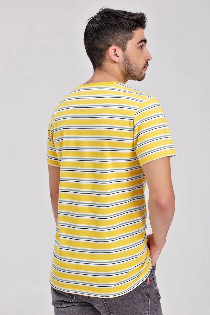 Áo thun cổ tròn sọc ngang form ôm TS21SS06C-SC