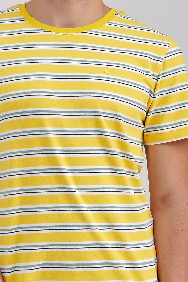 Áo thun cổ tròn sọc ngang form ôm TS21SS06C-SC