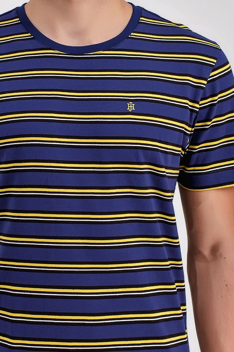 Áo thun cổ tròn sọc ngang form ôm TS21SS06C-SC