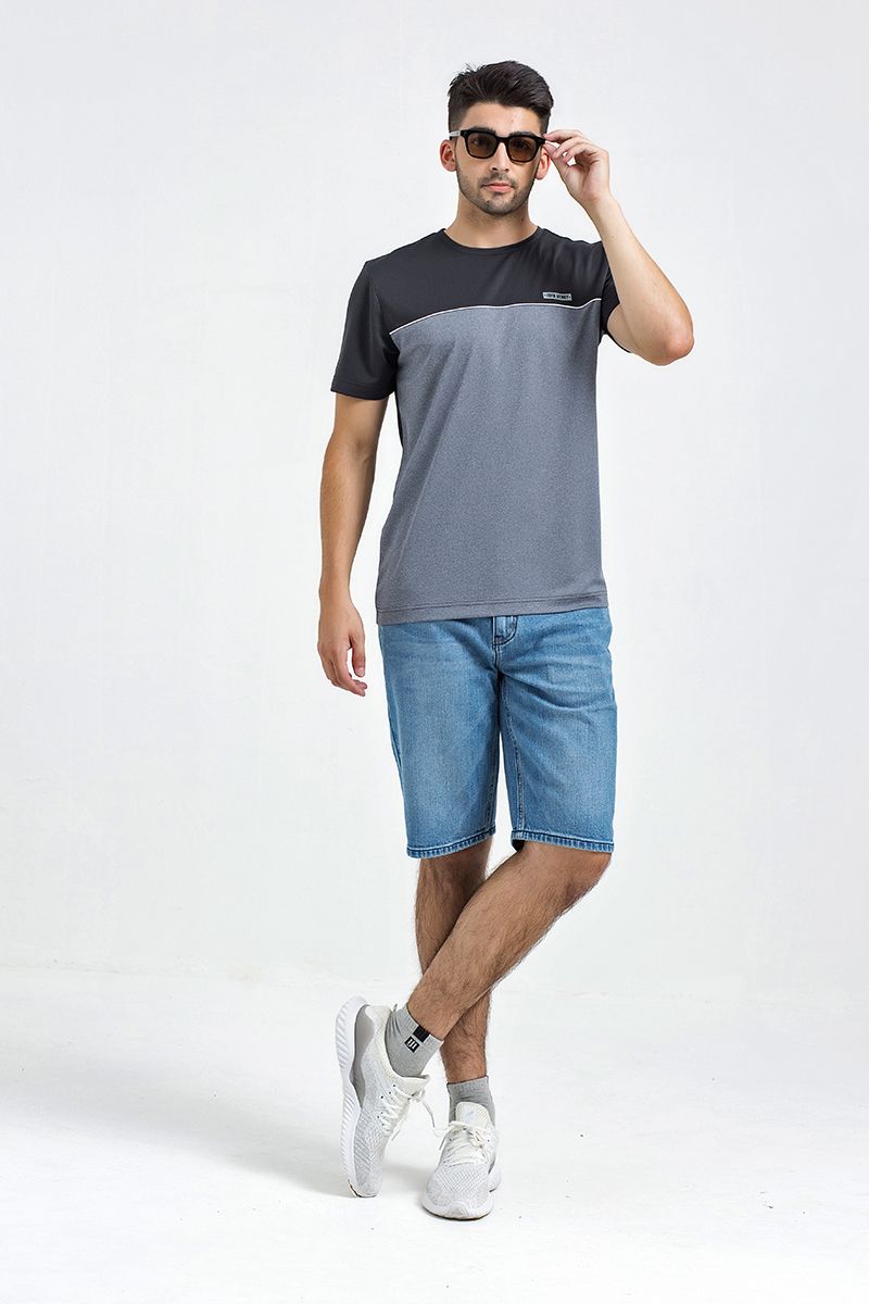 Quần shorts jean form vừa SP21SS25-JN