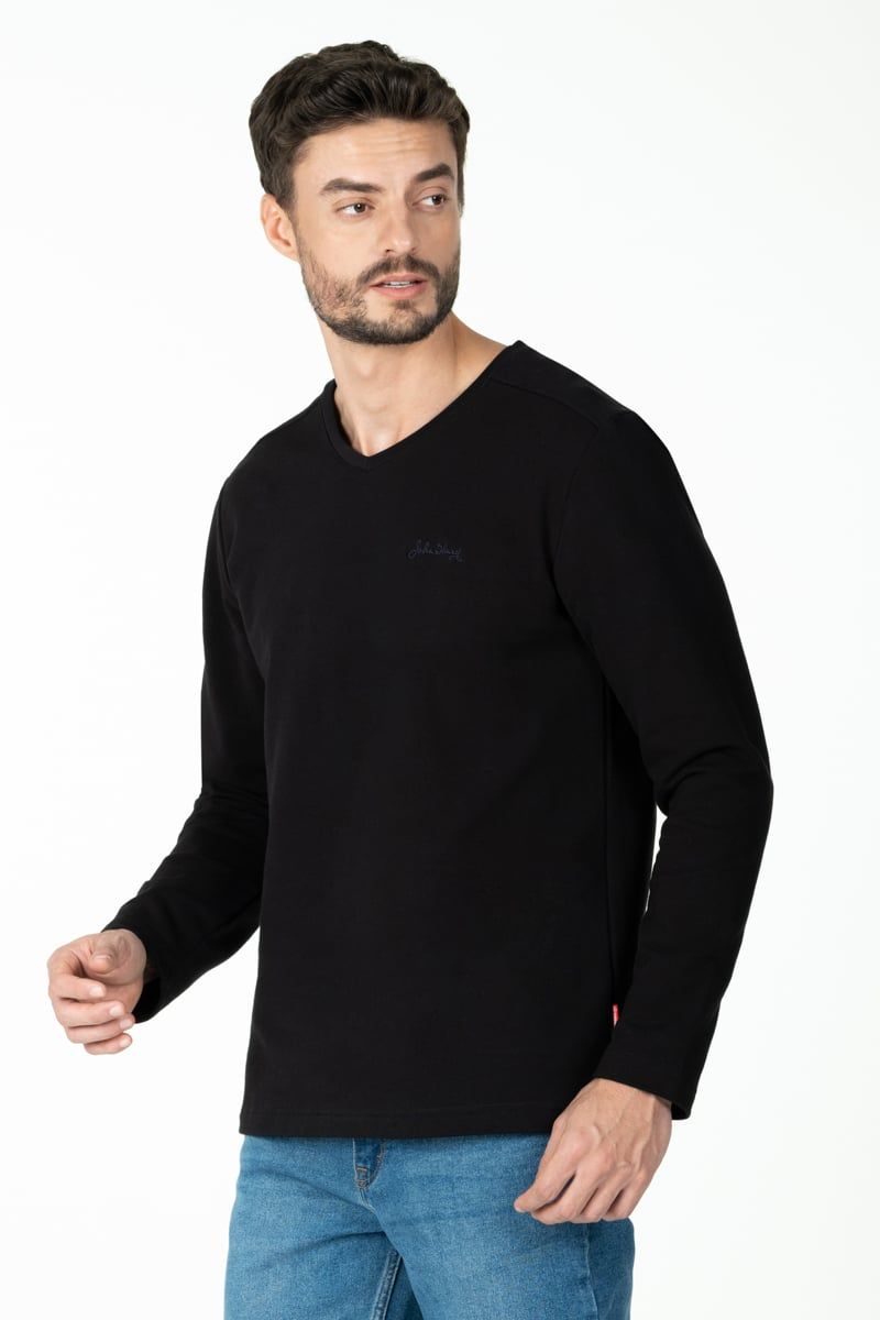 Áo thun nam cổ tim tay dài TS22FH37T-LS