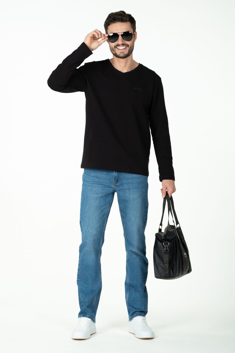 Áo thun nam cổ tim tay dài TS22FH37T-LS
