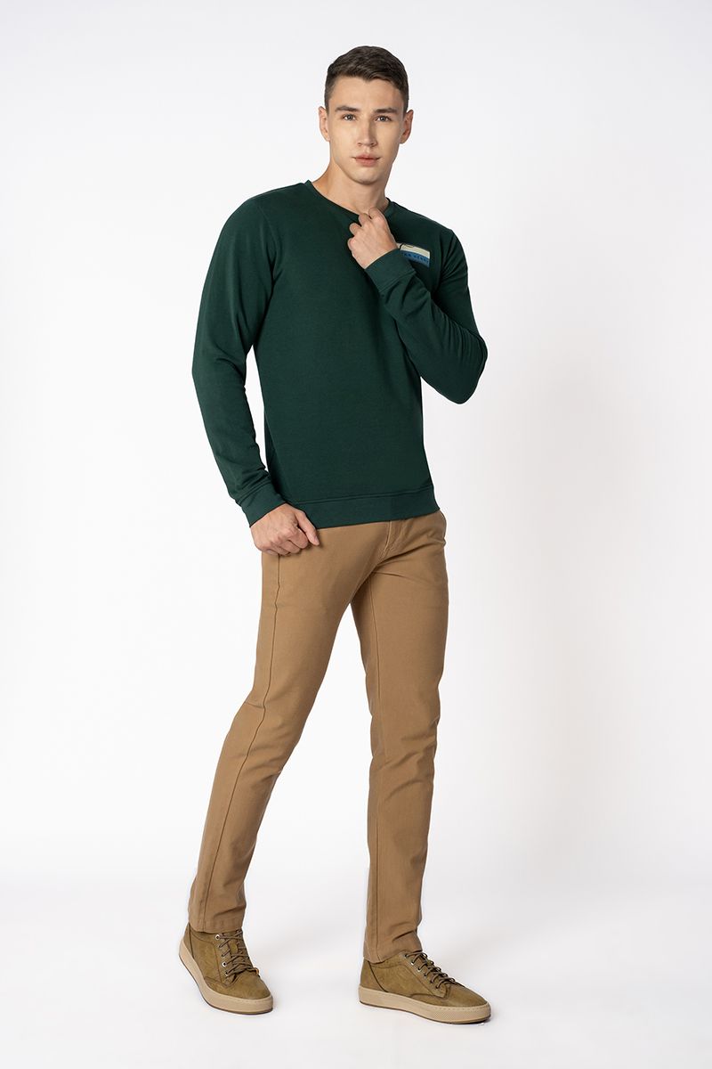 Áo Thun Cổ Tròn Tay Dài Nam Tính TS23FH21P-LS