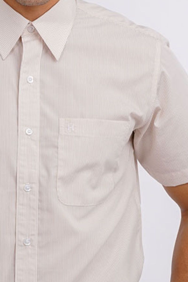 Áo sơ mi tay ngắn có túi sọc dọc WS18SS004C-SD-US