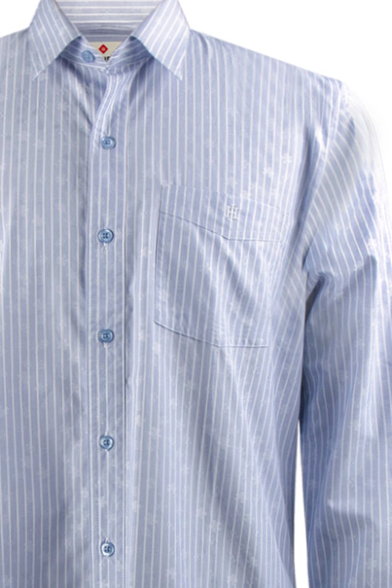Áo sơ mi tay dài sọc dọc WS19SS05C-LC