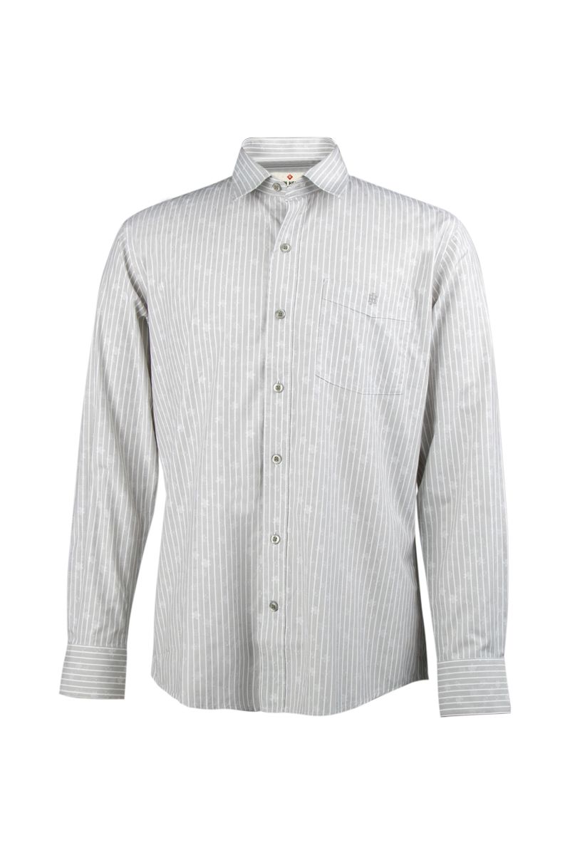 Áo sơ mi tay dài sọc dọc WS19SS05C-LC