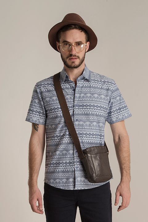 Áo sơ mi nam dạo phố tay ngắn WS19SS07C-SC