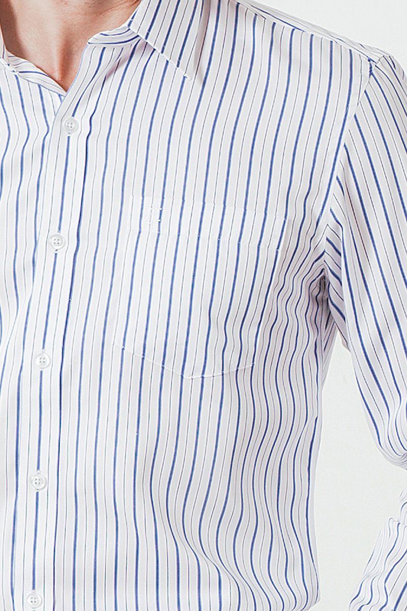 Áo sơ mi nam công sở tay dài sọc dọc WS19SS30D-LDUS