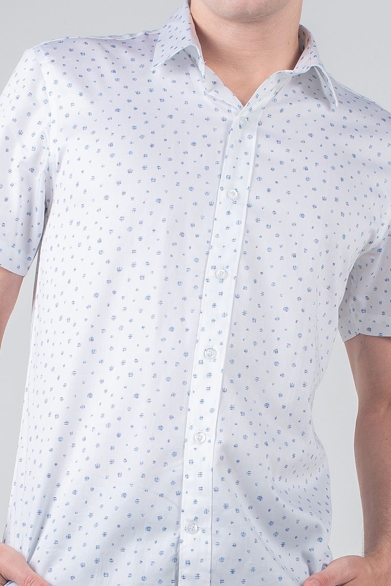 Áo sơ mi nam tay ngắn vạt ngang WS20SS01T-SD