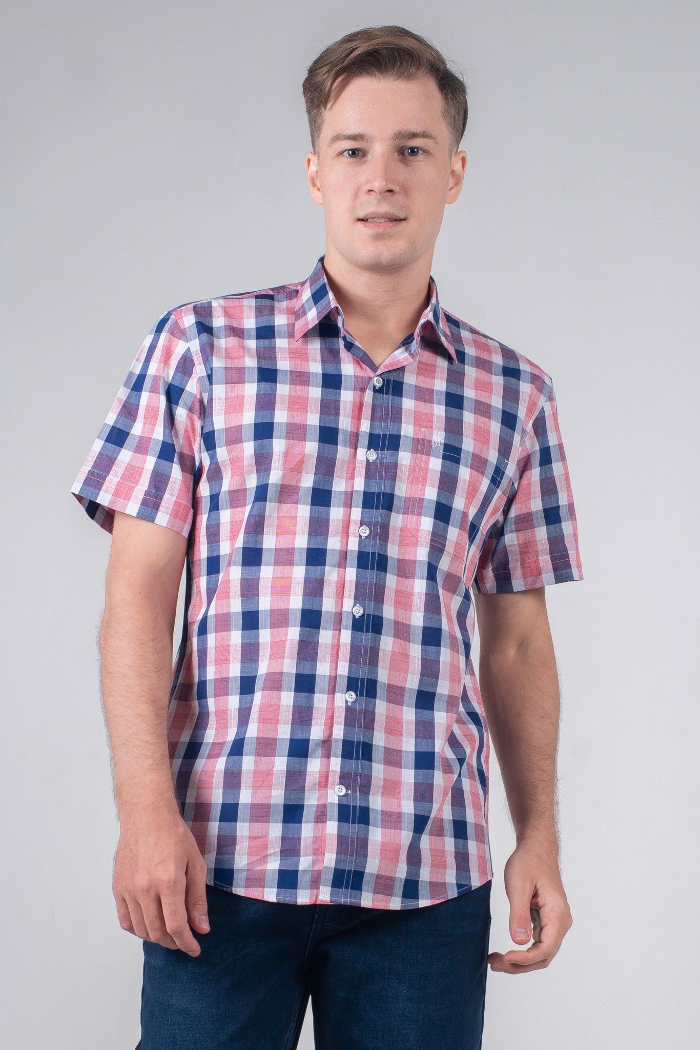 Áo sơ mi nam tay ngắn caro WS20SS07T-SCUS