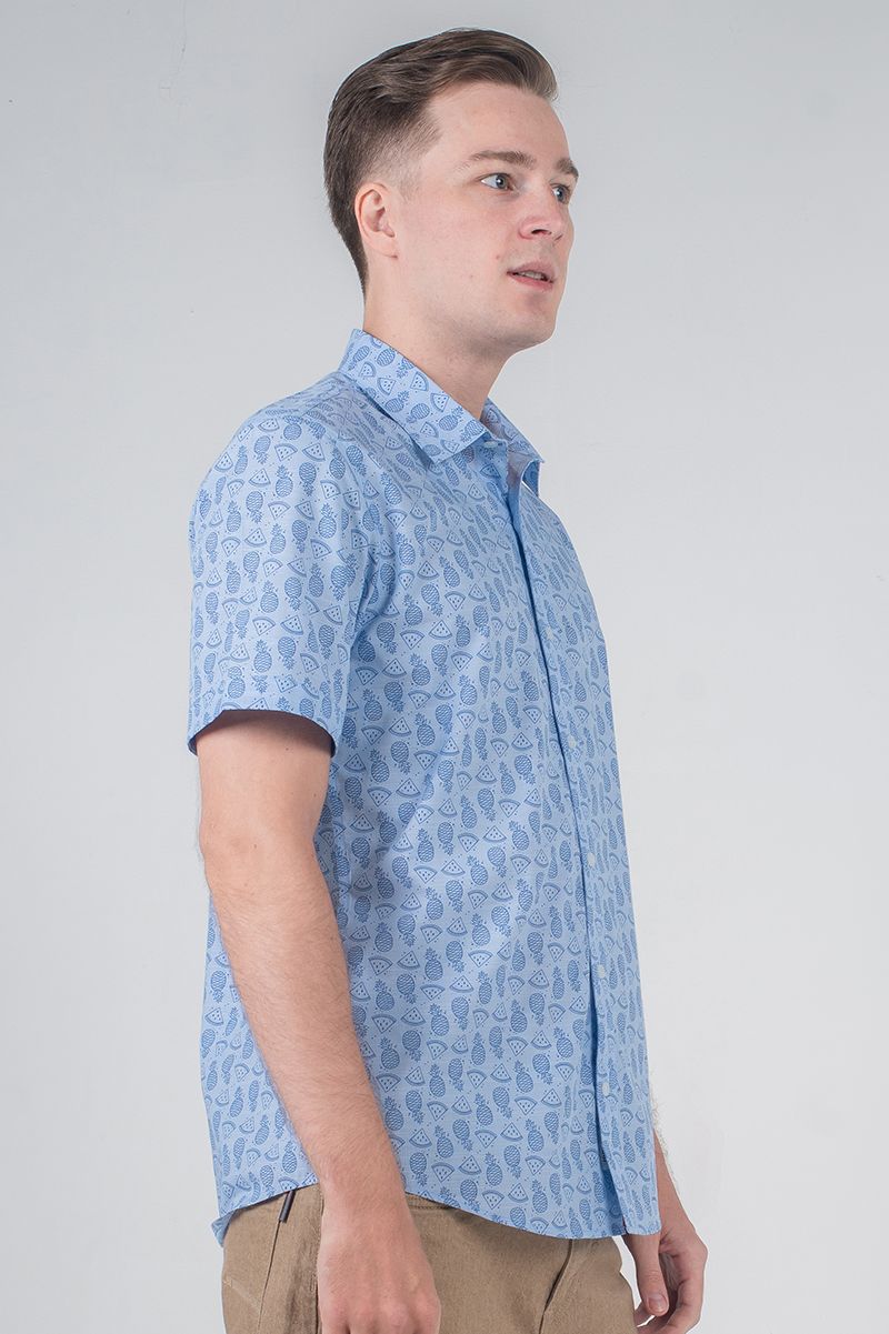 Áo sơ mi tay ngắn họa tiết tropical WS20SS09C-SC