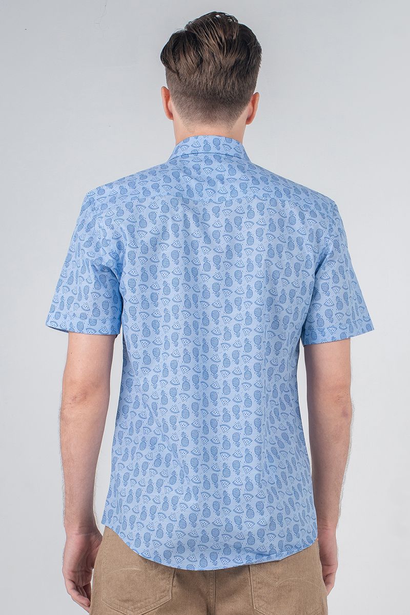 Áo sơ mi tay ngắn họa tiết tropical WS20SS09C-SC