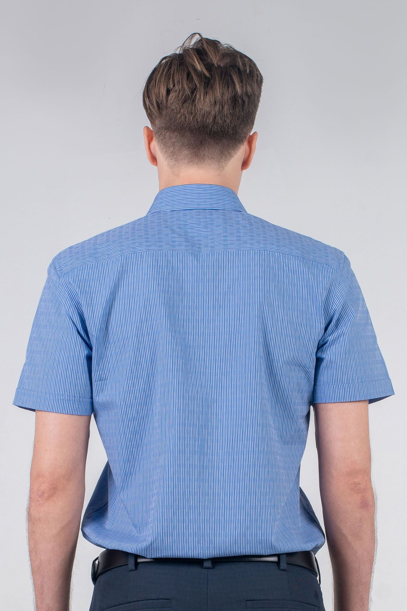 Áo sơ mi nam tay ngắn sọc nhuyễn WS20SS17T-SD