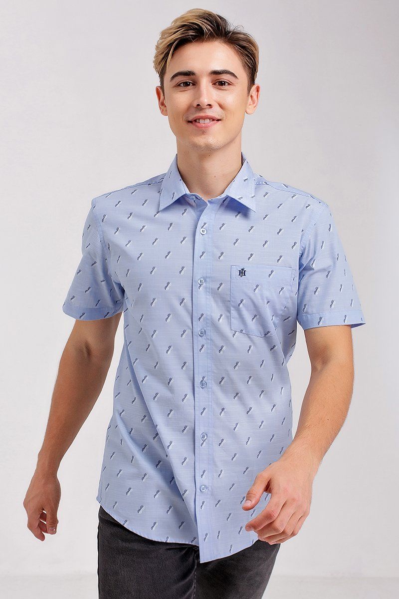 Áo sơ mi tay ngắn họa tiết tropical WS20SS20P-SC