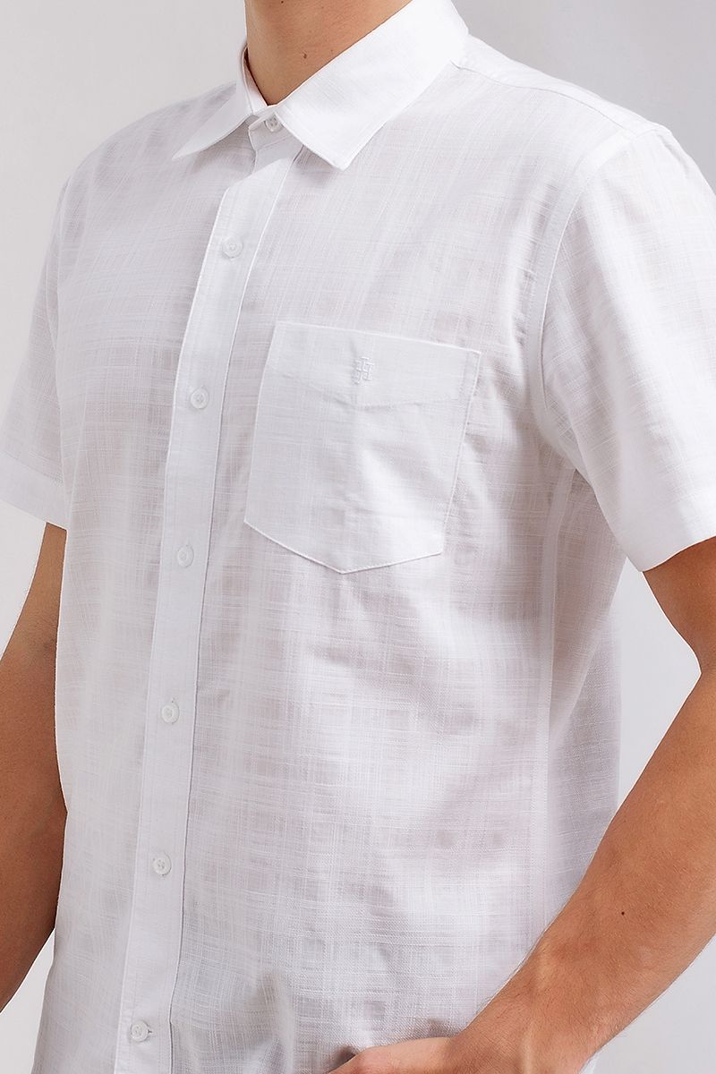 Áo sơ mi tay ngắn basic WS20SS25P-SC