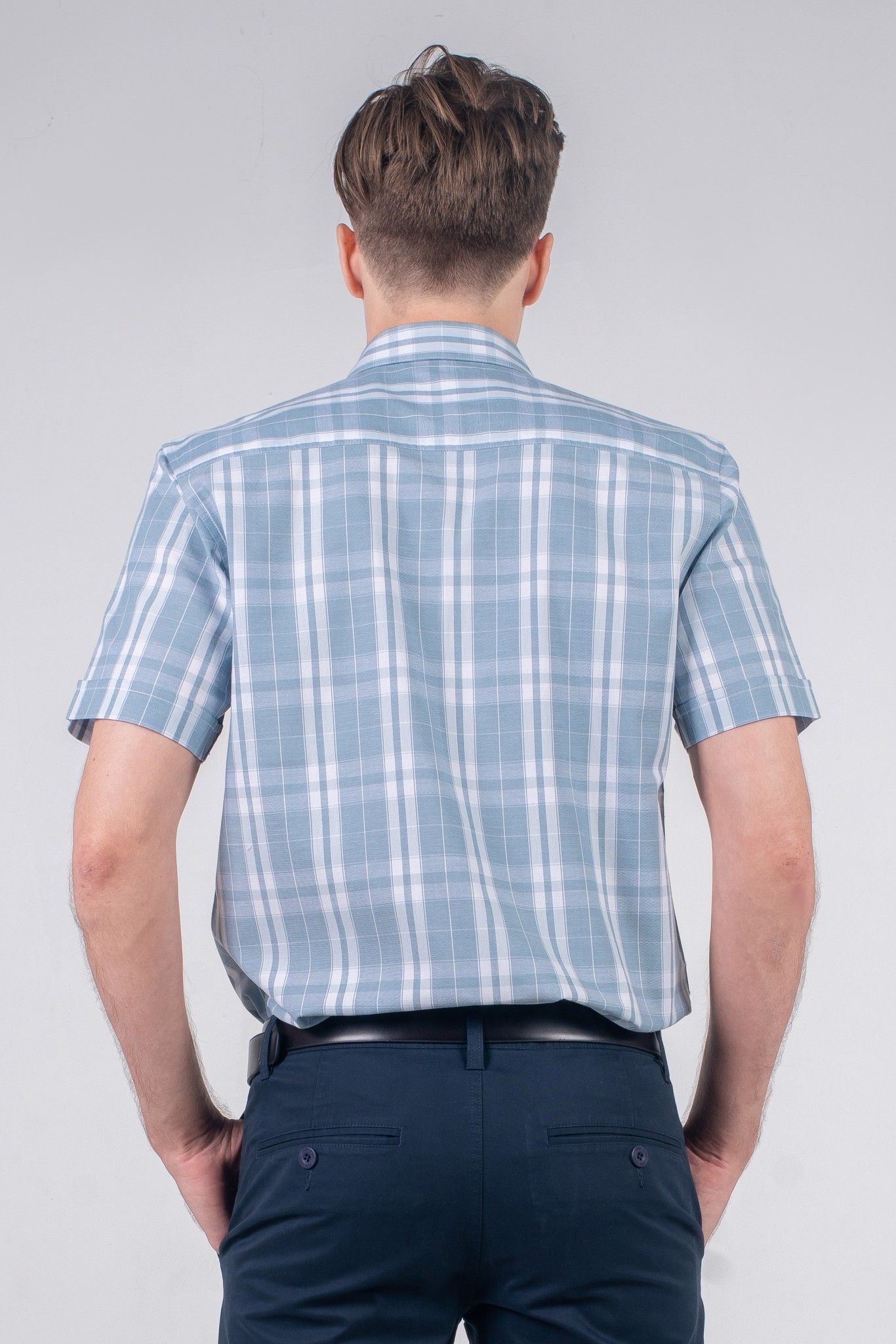 Áo sơ mi nam tay ngắn caro WS20SS26T-SC