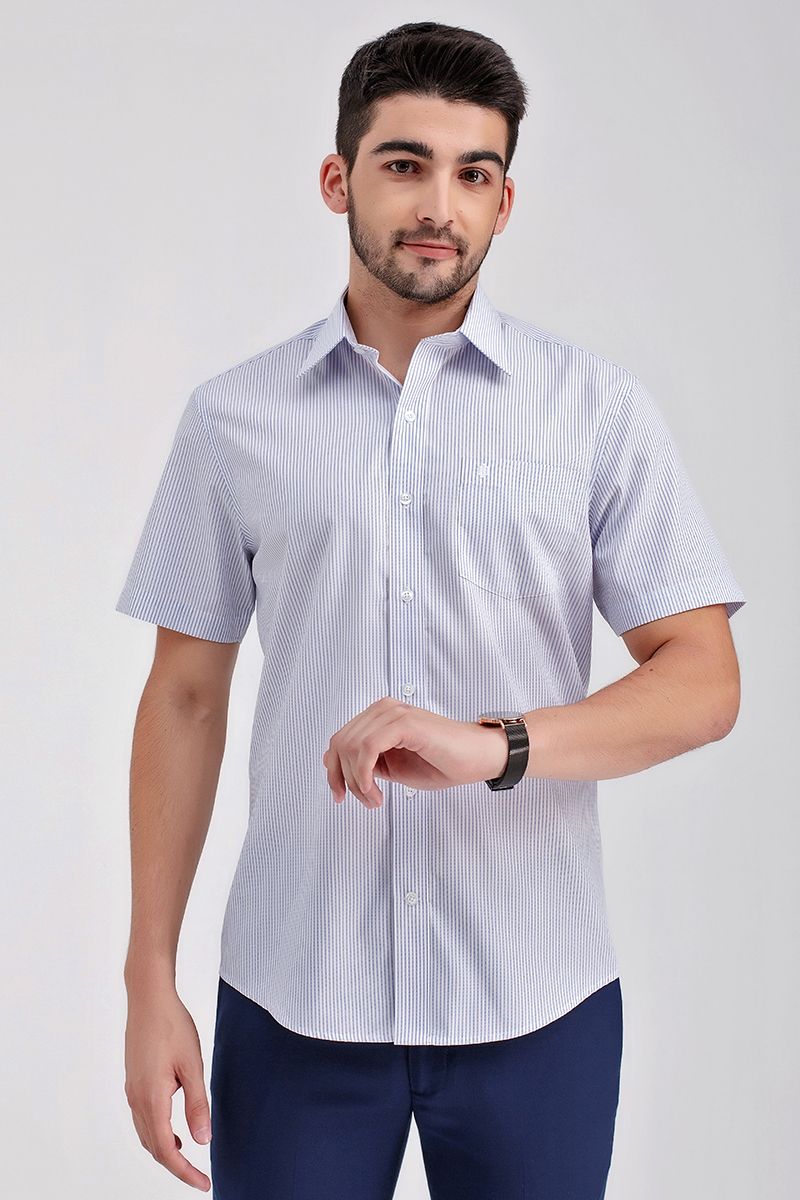 Áo sơ mi tay ngắn sọc dọc WS21SS04P-SD