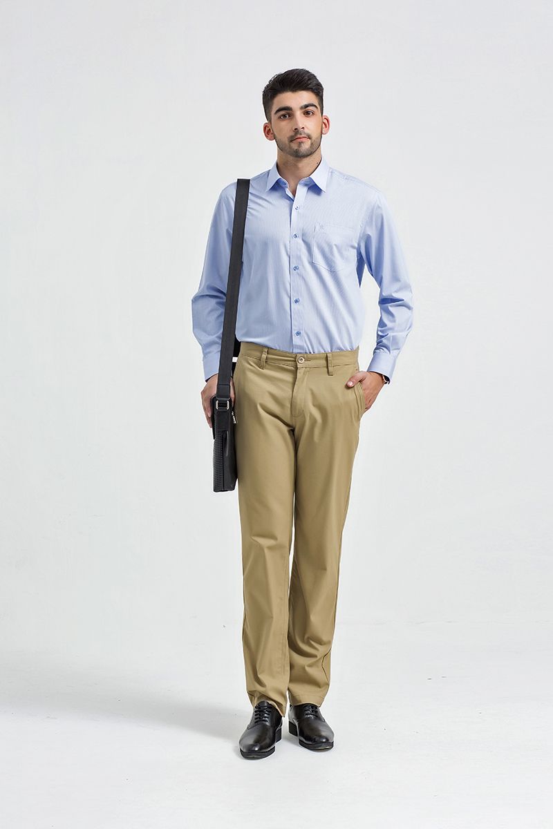 Áo sơ mi bamboo tay dài basic WS21SS12C-LDBB