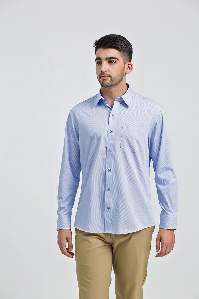 Áo sơ mi bamboo tay dài basic WS21SS12C-LDBB