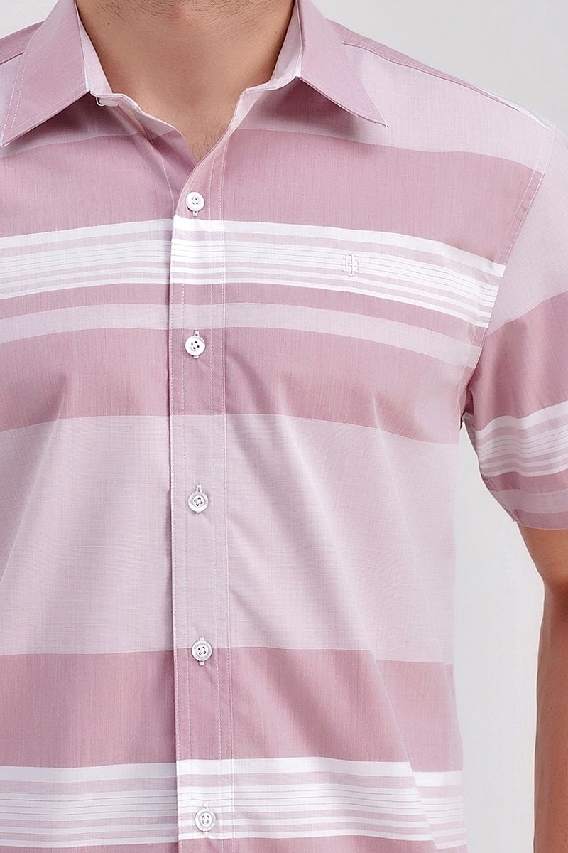 Áo sơ mi tay ngắn sọc ngang WS21SS15P-SC