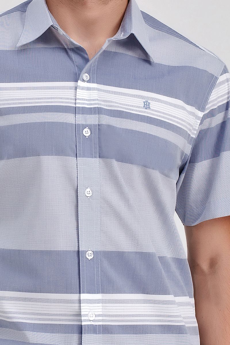 Áo sơ mi tay ngắn sọc ngang WS21SS15P-SC