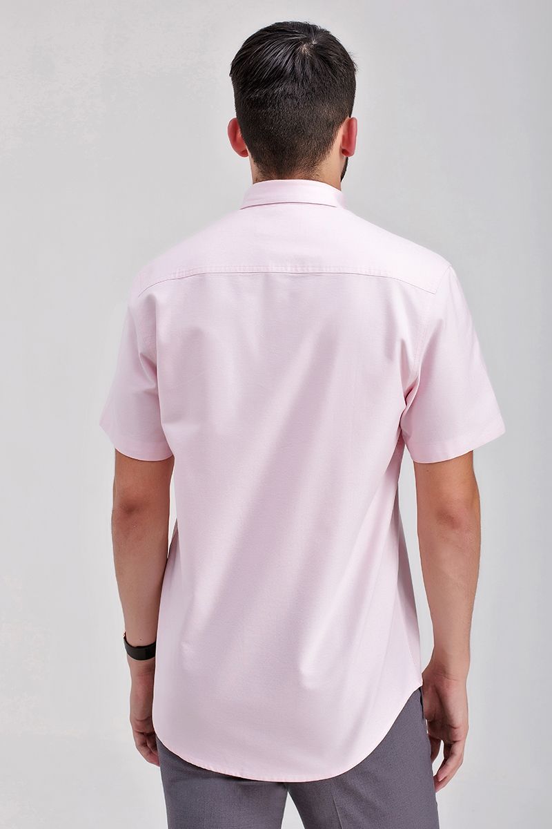 Áo sơ mi tay ngắn dệt Oxford WS21SS17P-SC