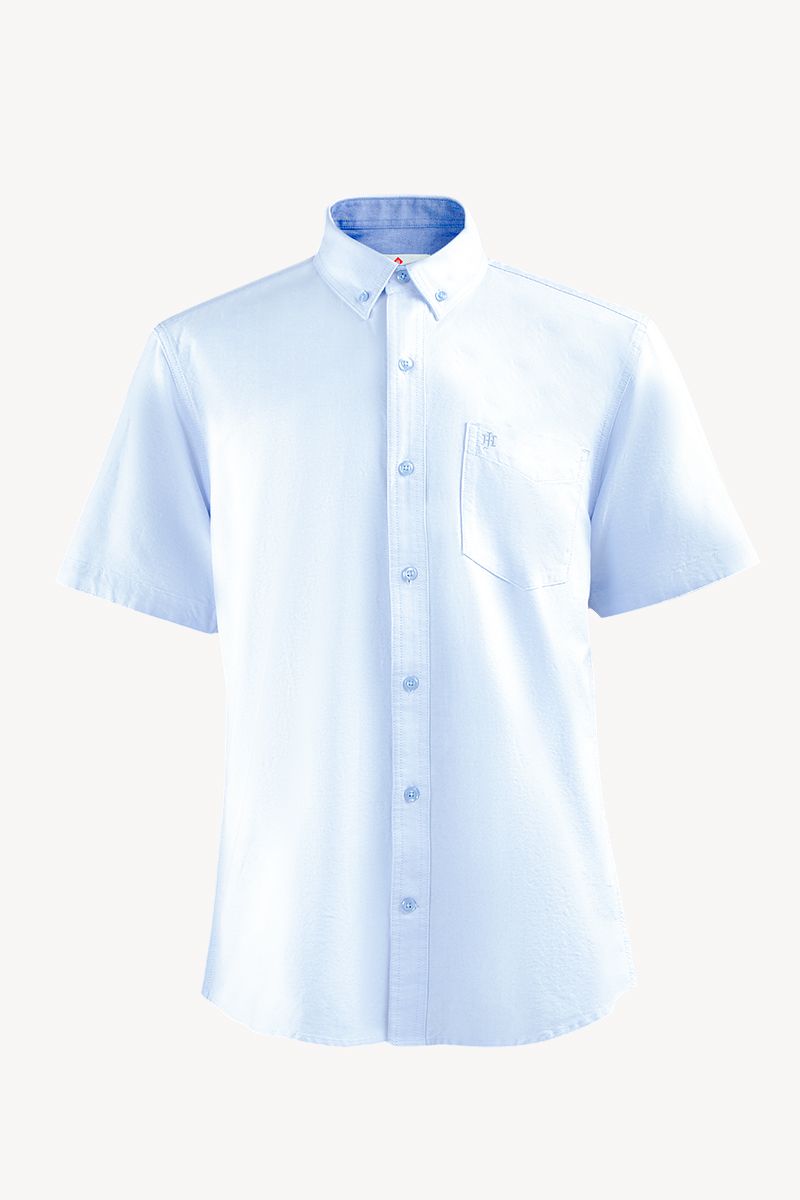 Áo sơ mi tay ngắn dệt Oxford WS21SS17P-SC