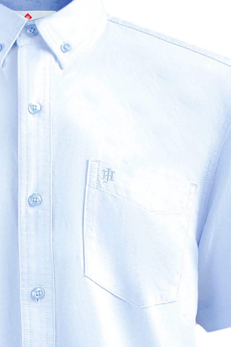 Áo sơ mi tay ngắn dệt Oxford WS21SS17P-SC