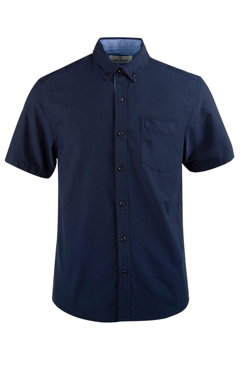 Áo sơ mi tay ngắn dệt Oxford WS21SS17P-SC