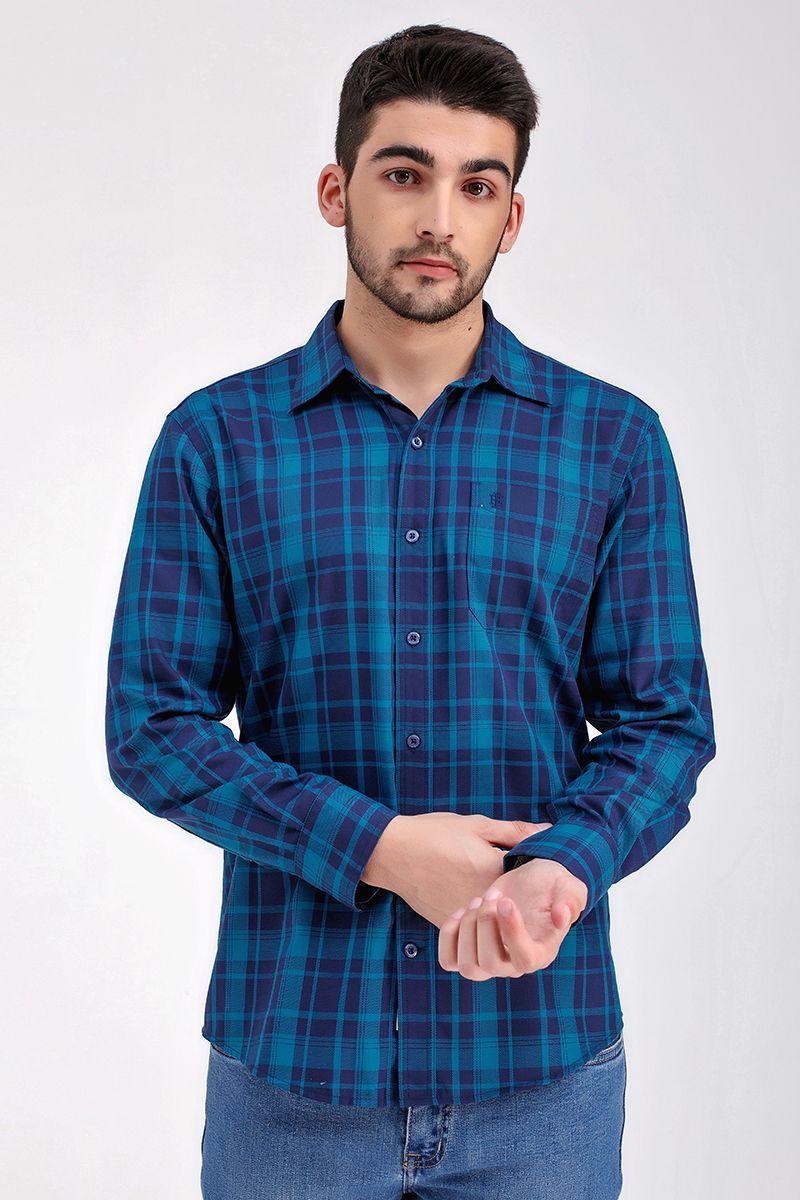 Áo sơ mi tay dài họa tiết caro WS21SS31P-LC