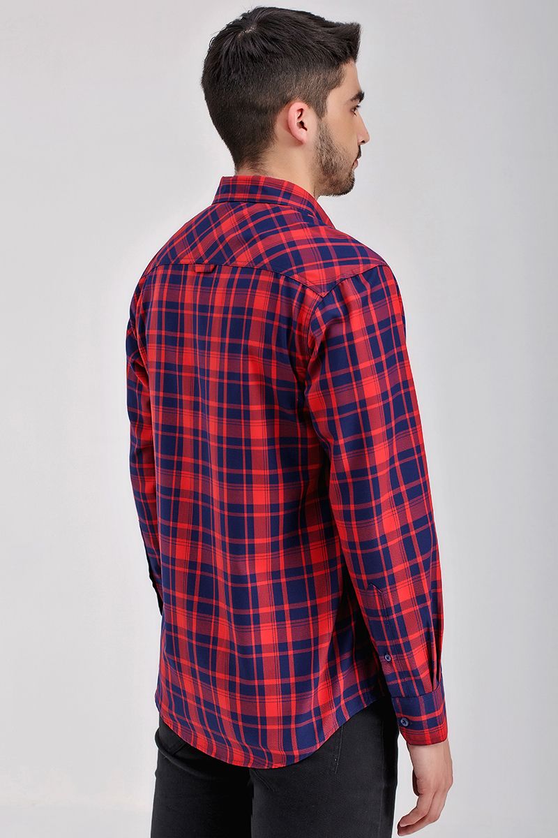 Áo sơ mi tay dài họa tiết caro WS21SS31P-LC