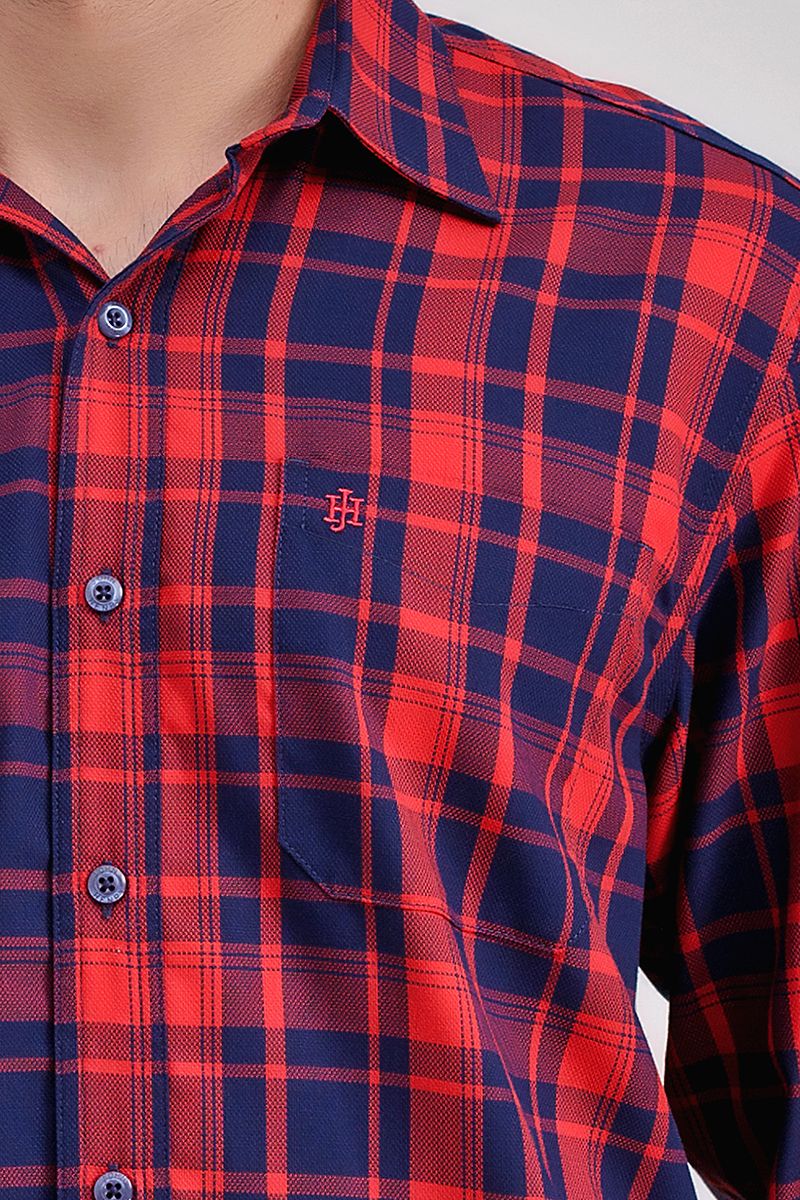 Áo sơ mi tay dài họa tiết caro WS21SS31P-LC