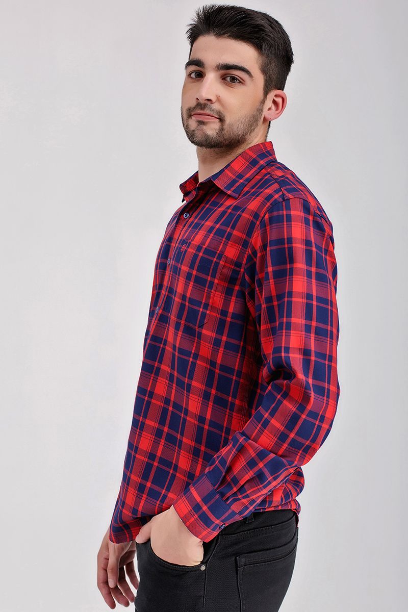 Áo sơ mi tay dài họa tiết caro WS21SS31P-LC