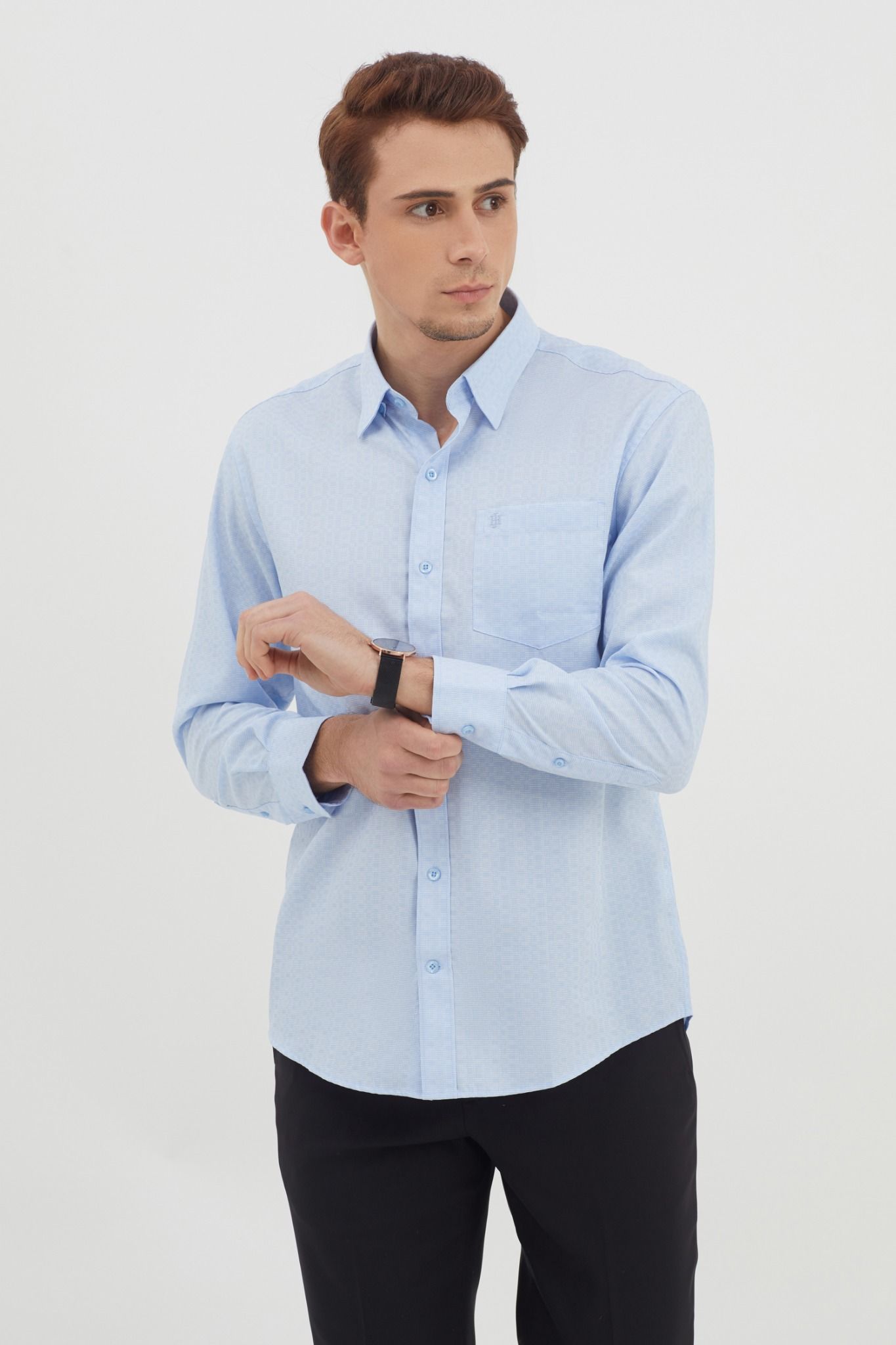 Áo sơ mi nam tay dài WS21SS33P-LD