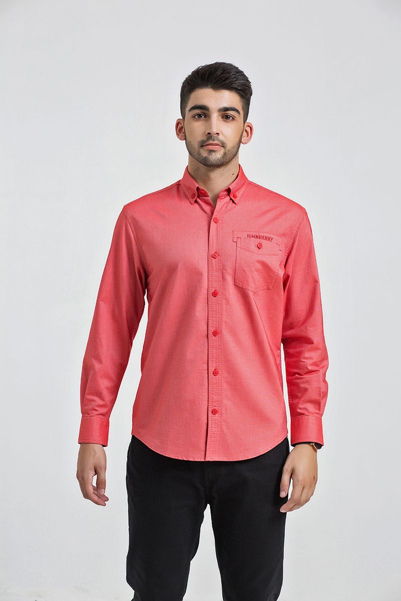 Áo sơ mi button-down form vừa WS21SS50C-LC