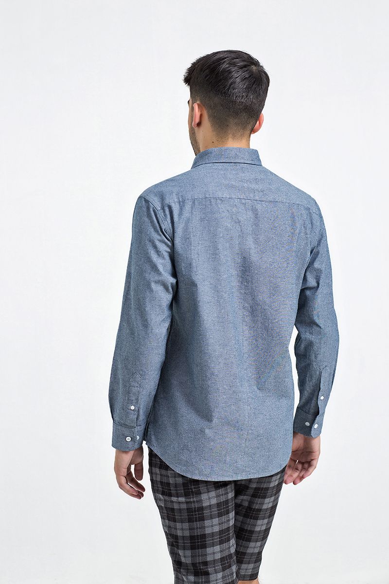 Áo sơ mi oxford tay dài basic WS21SS55P-LC