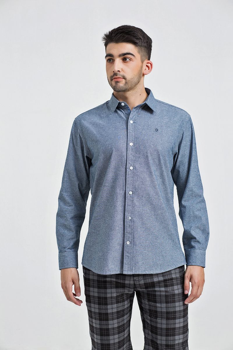 Áo sơ mi oxford tay dài basic WS21SS55P-LC