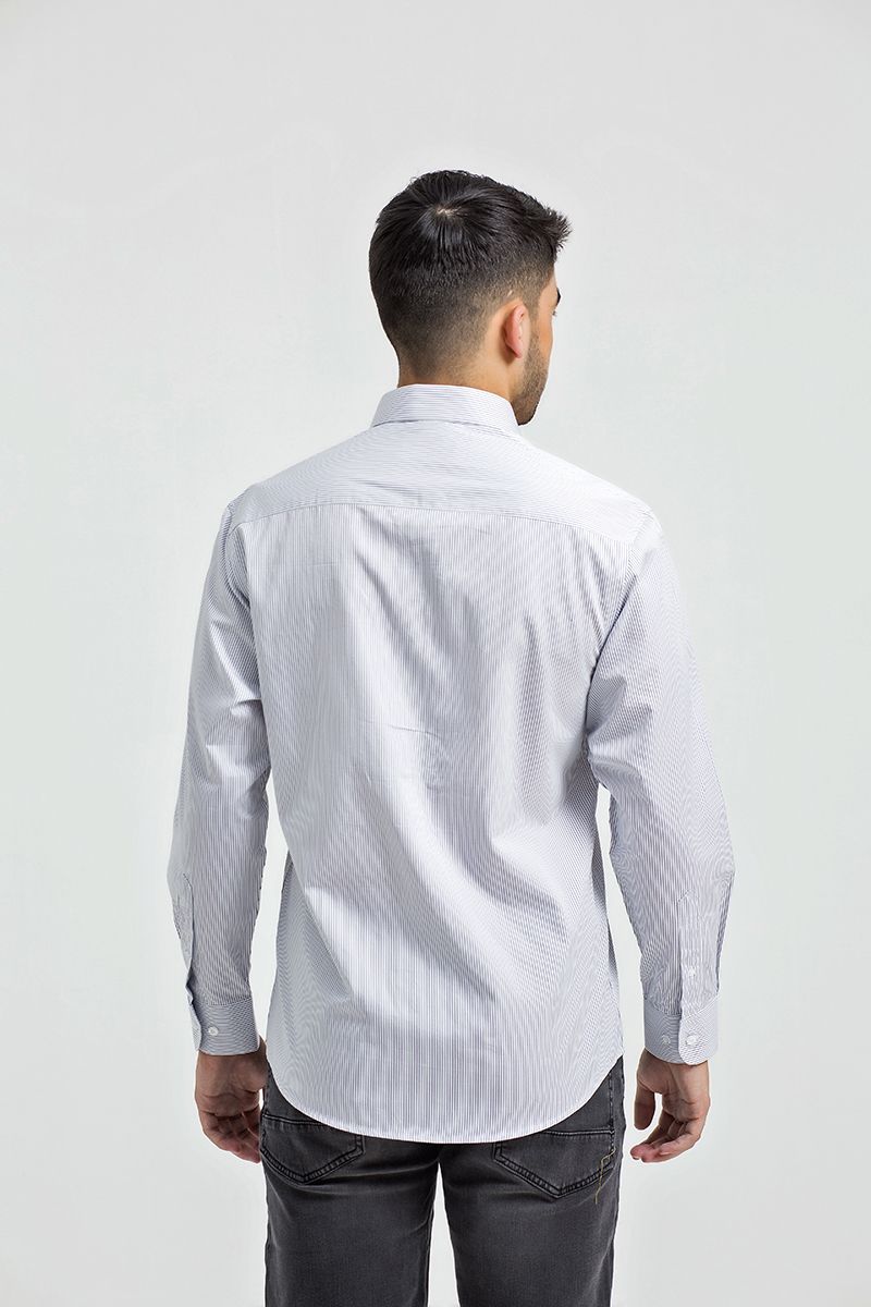 Áo sơ mi tay dài sọc dọc WS21SS60T-LD